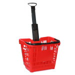 Покупательская корзина для супермаркета с колесами PLAST 43 Покупательская корзина для супермаркета с колесами PLAST 43